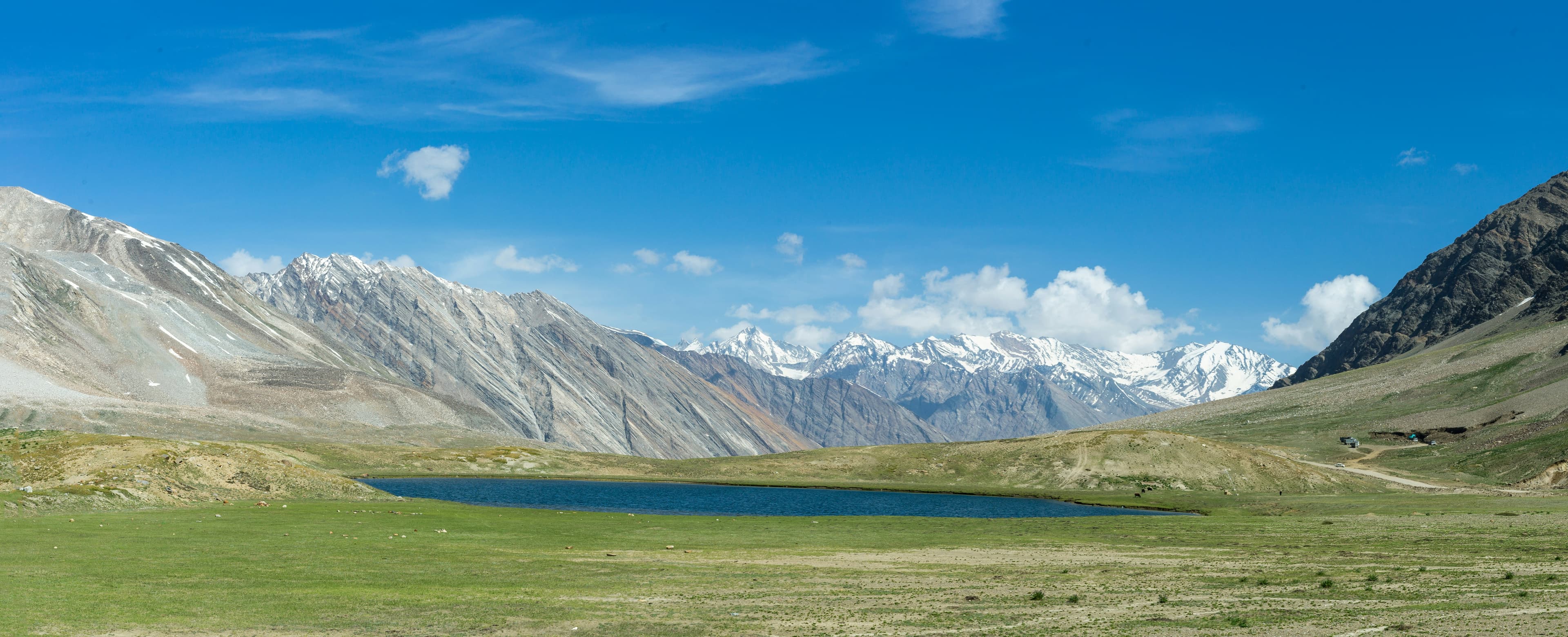 Himalayan mountains panorama