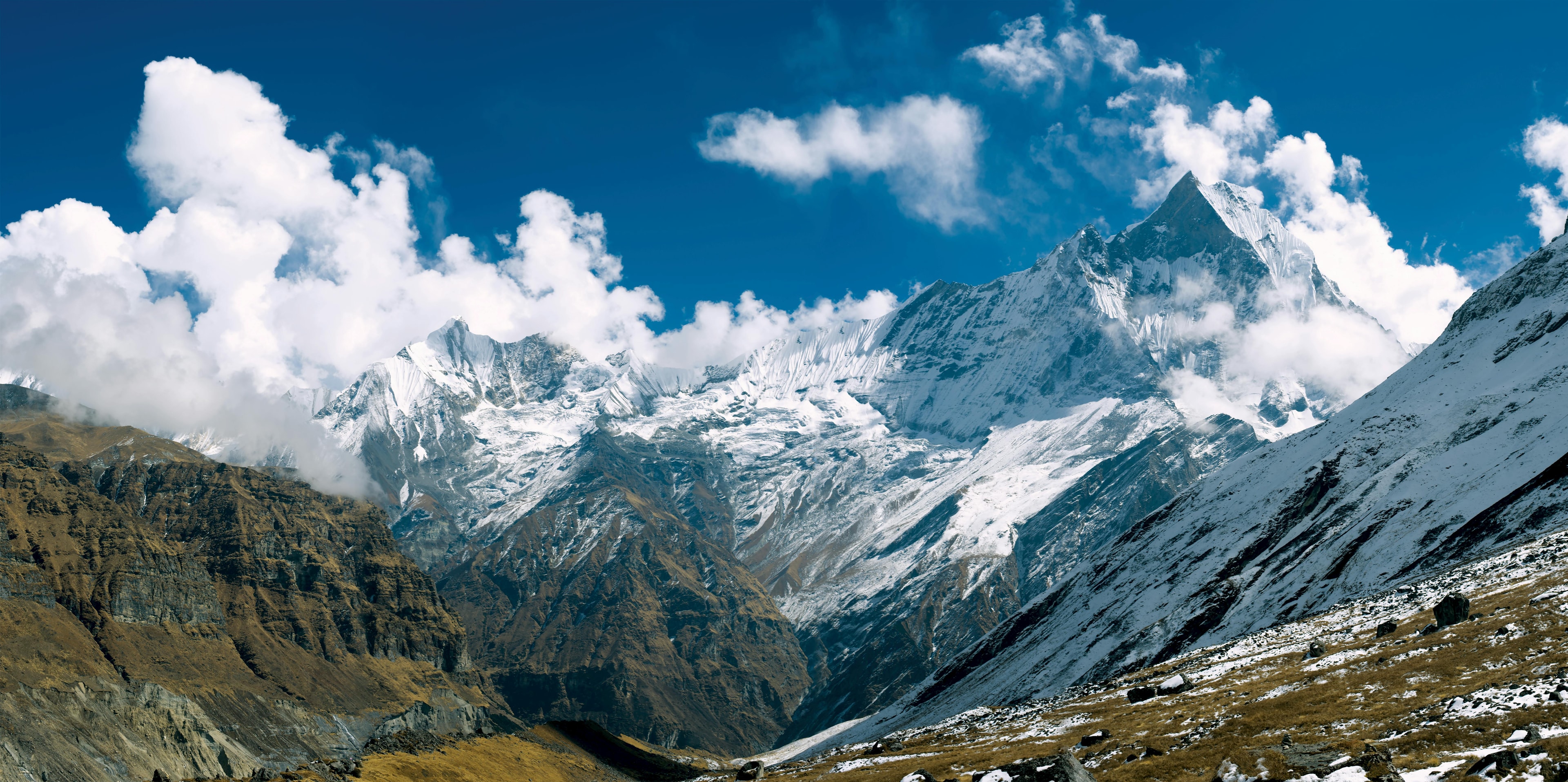 Mountain landscape with travel journal